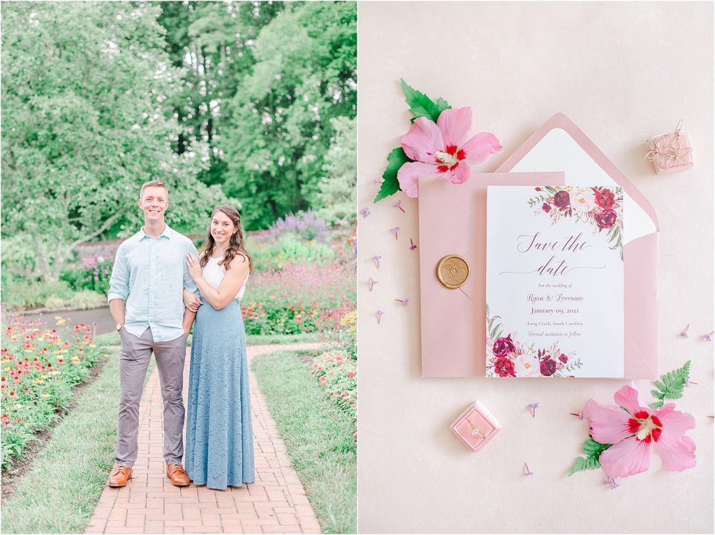 floral save the date 