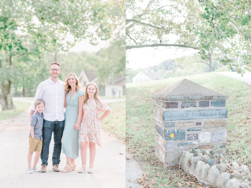 family photography at valley forge park