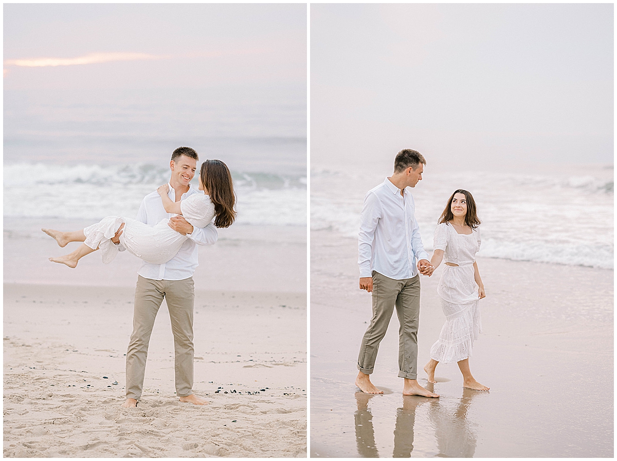 Beach engagement photos by Morgan Taylor Artistry