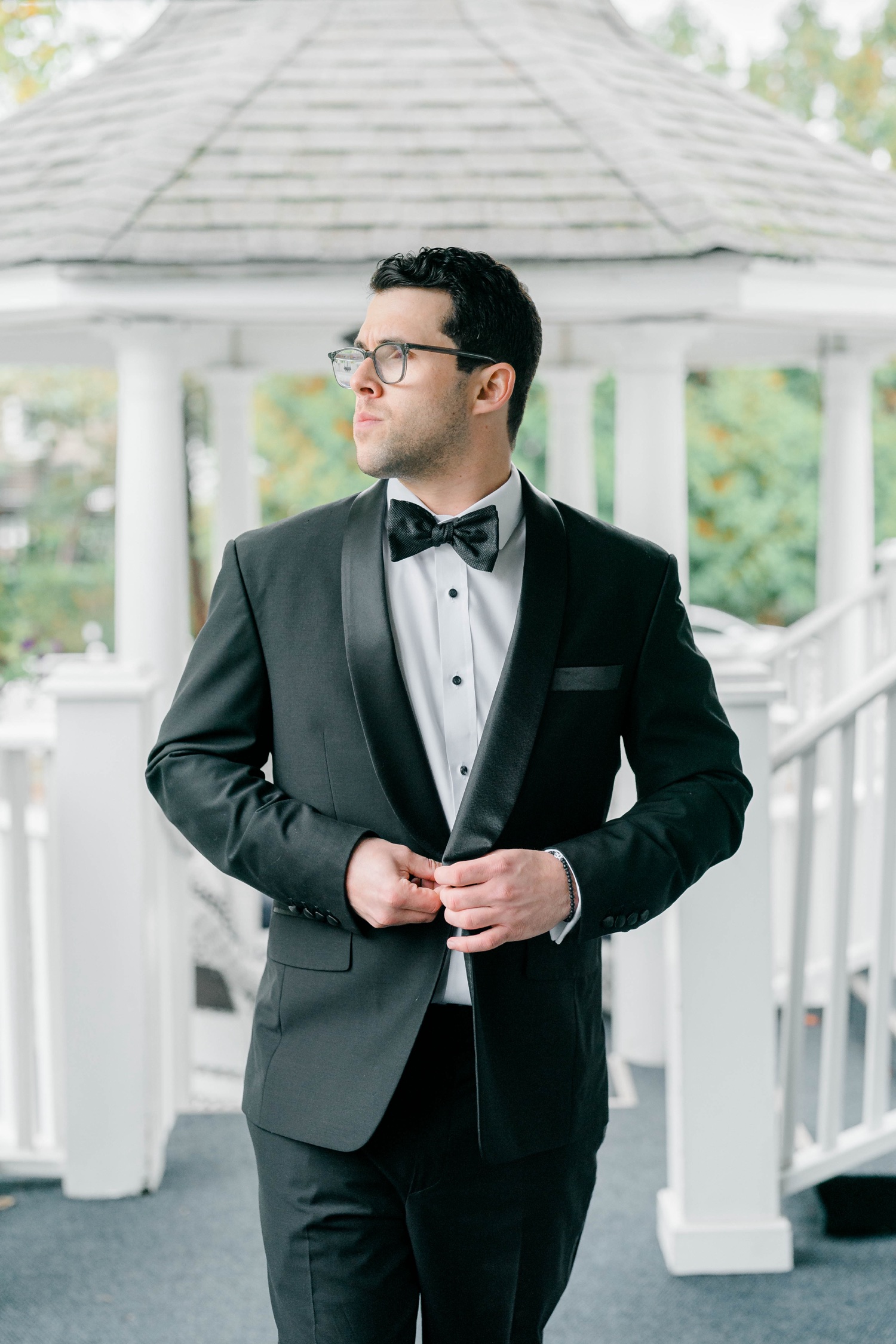 Groom Getting Ready at The Mill at Lakeside Manor in Spring Lake, NJ