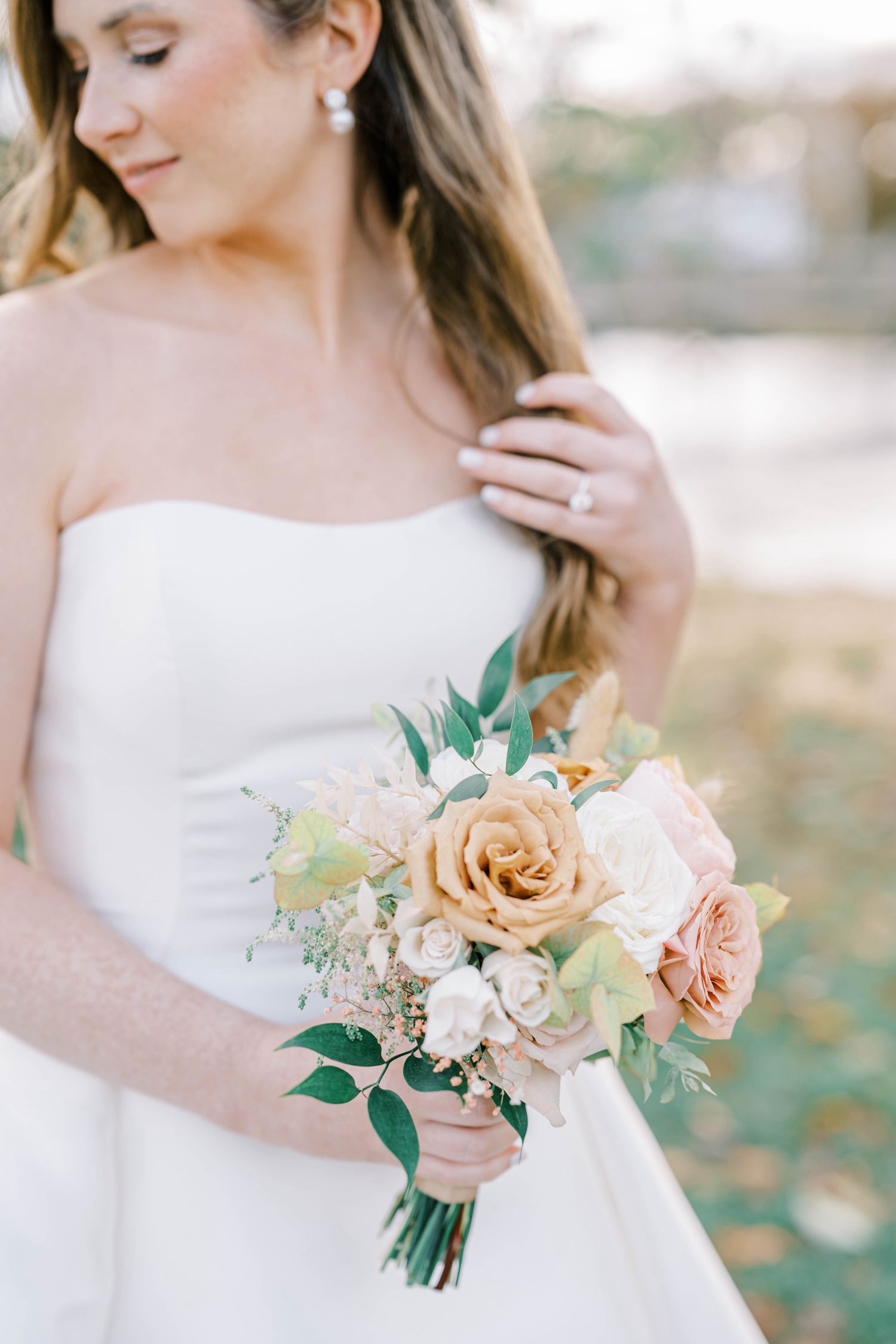 Bride and Groom Fall Wedding Photos at The Mill at Lakeside Manor in Spring Lake, NJ