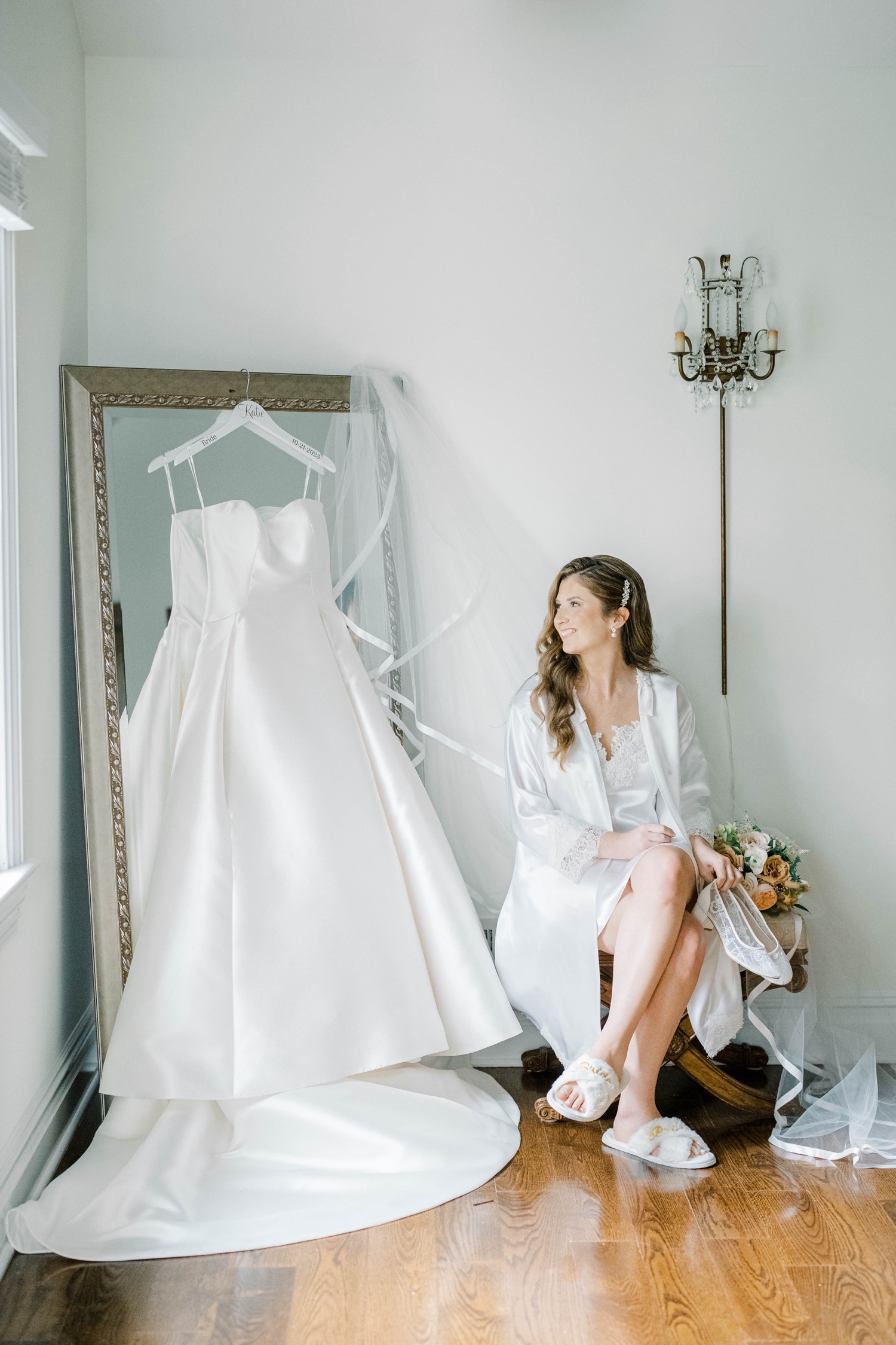 Bride Getting Ready at The Mill at Lakeside Manor in Spring Lake, NJ