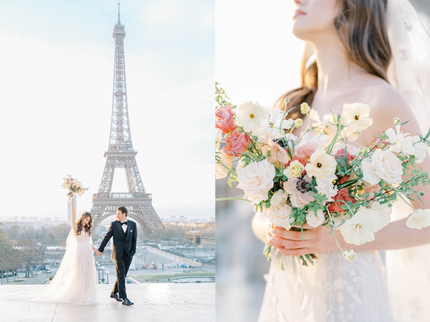 Springtime Destination Editorial Paris Wedding