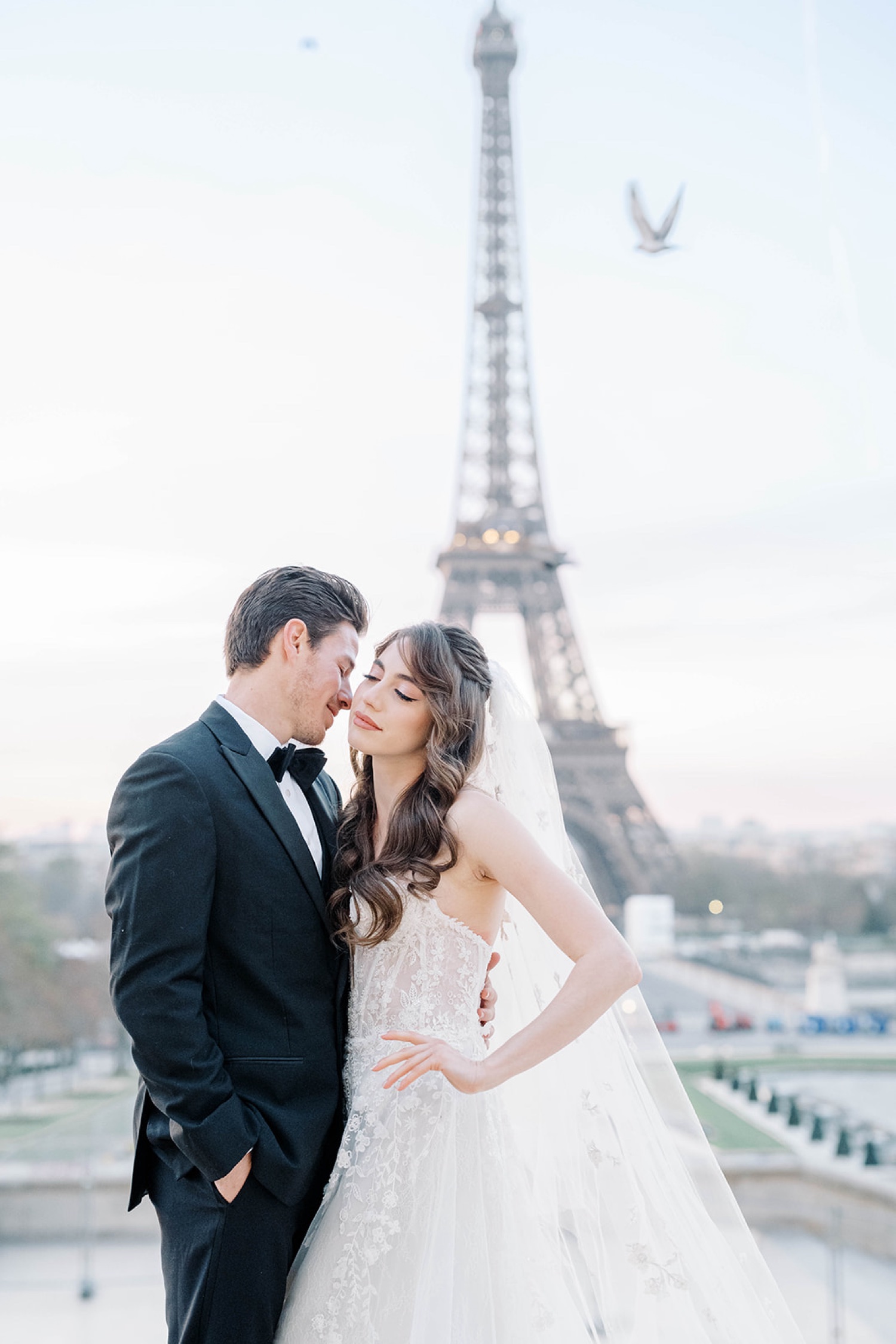 Springtime Destination Editorial Paris Wedding