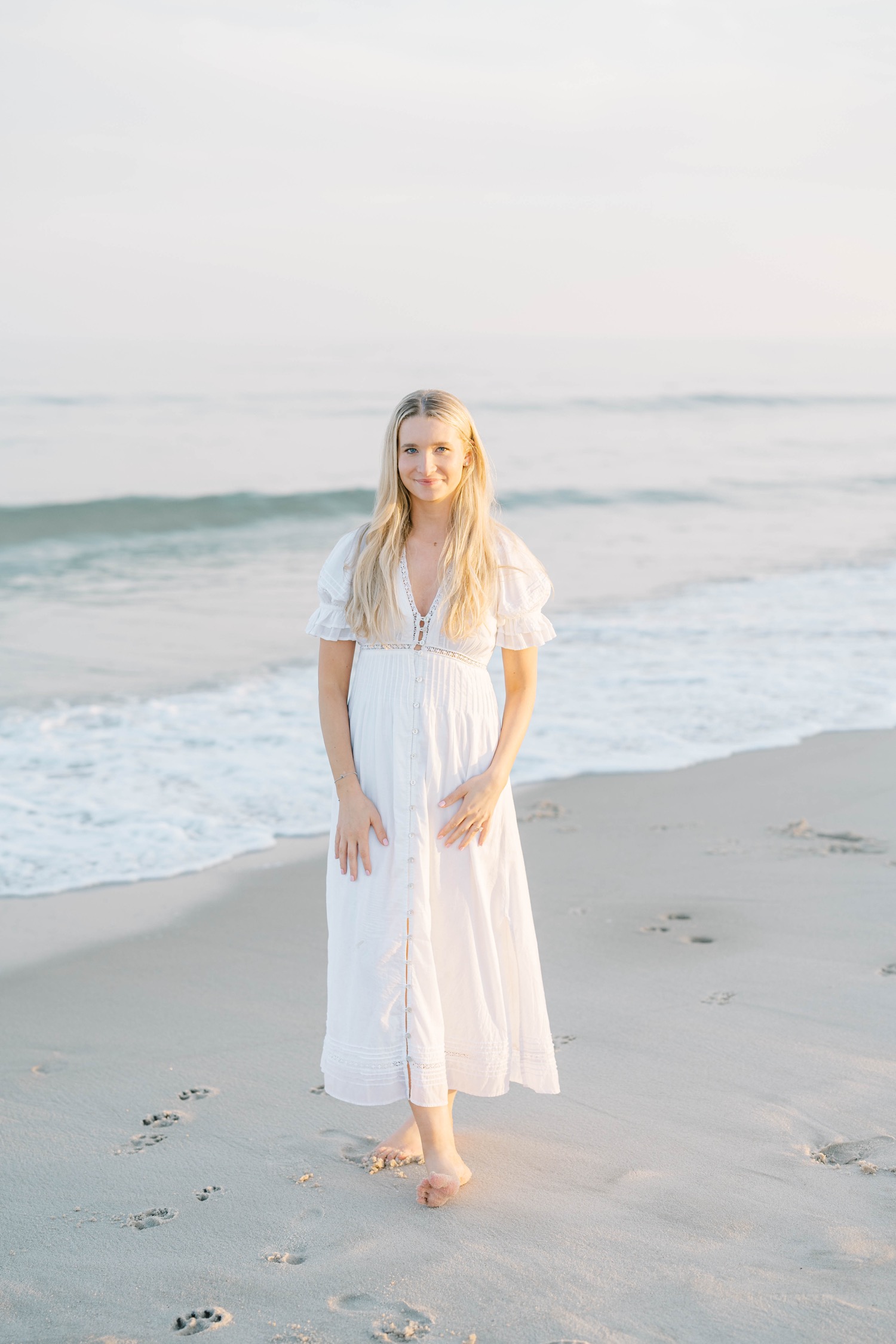 Beach Engagement Photos in Southampton