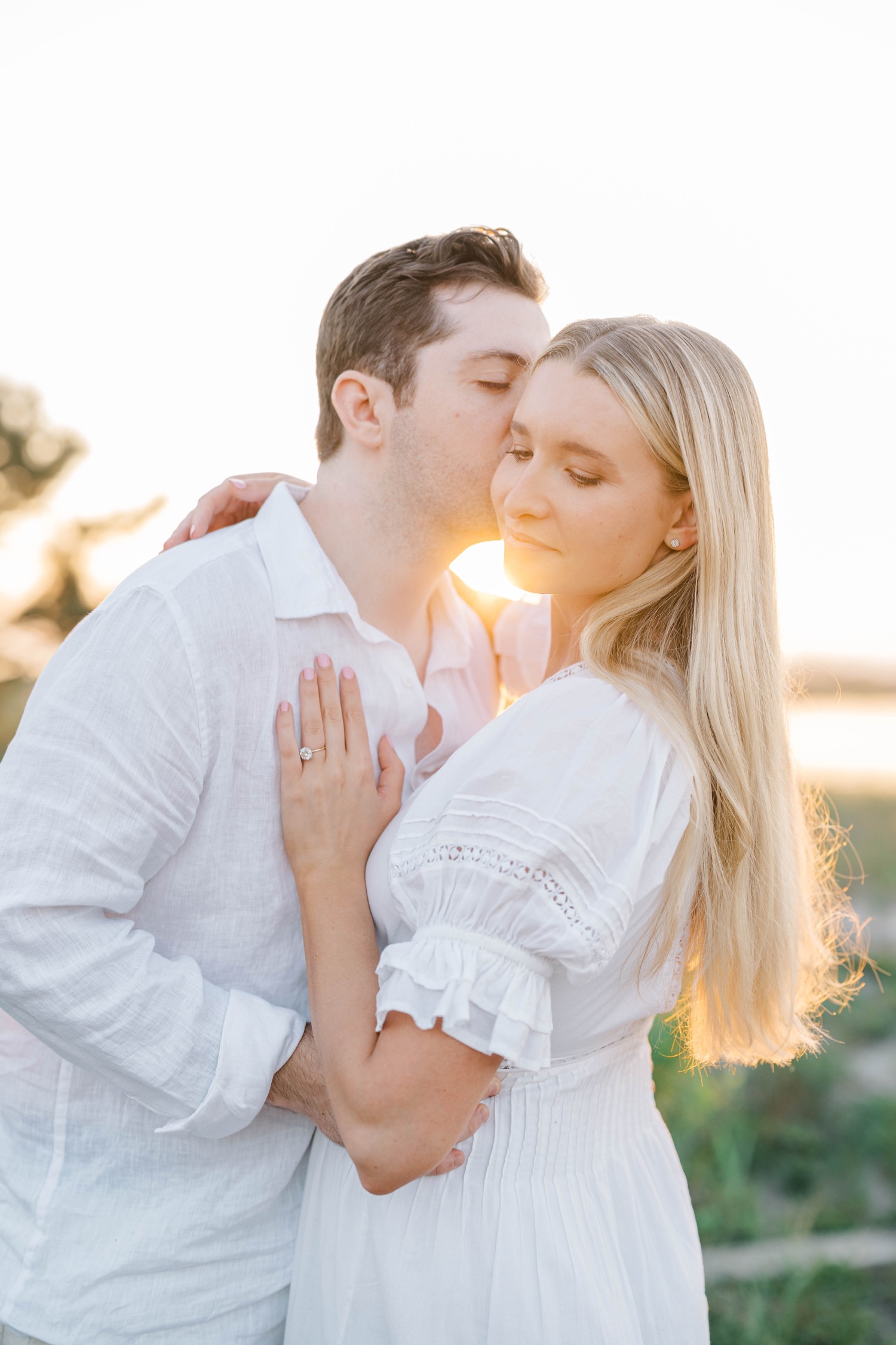 Beach Engagement Photos in Southampton