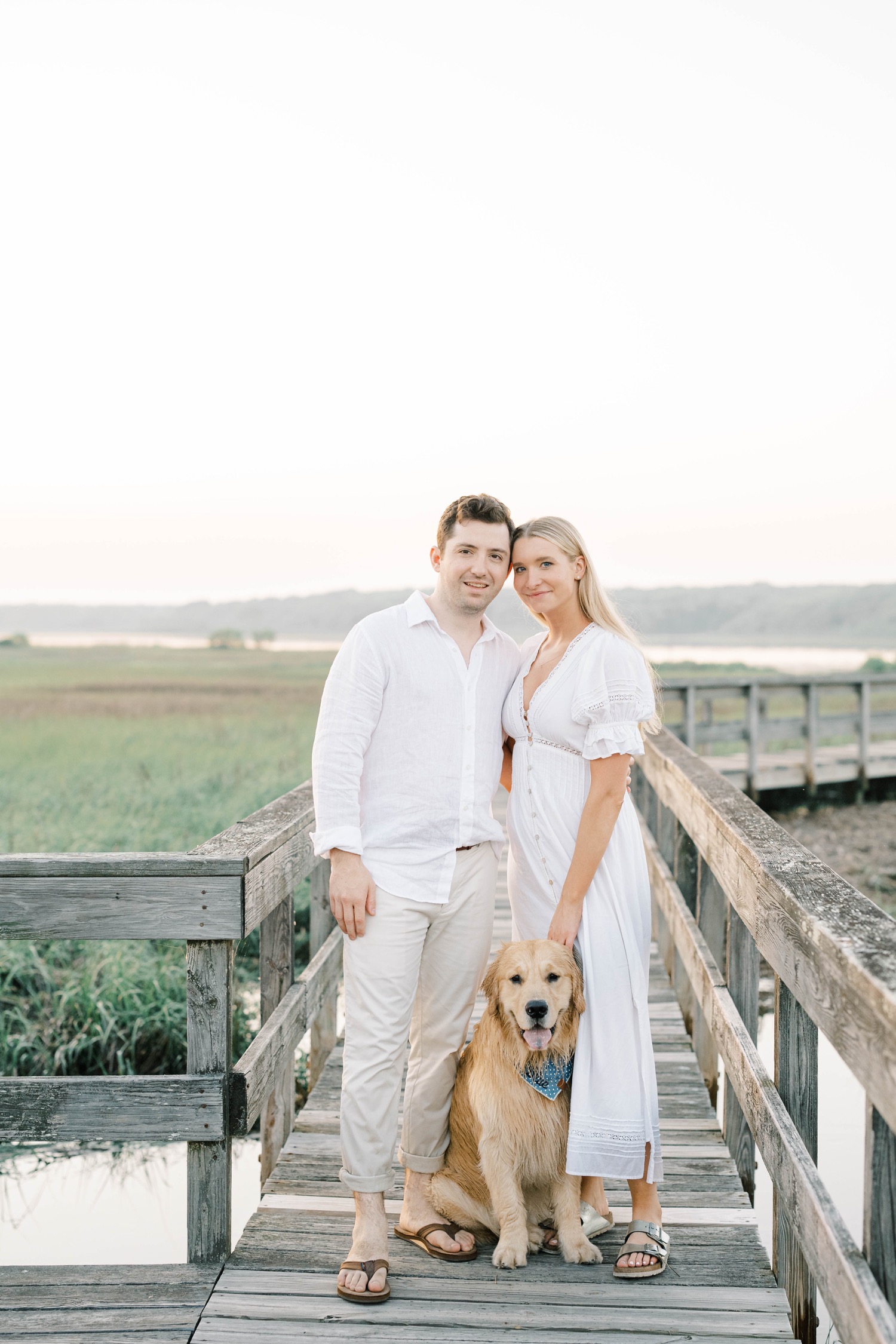 Beach Engagement Photos in Southampton