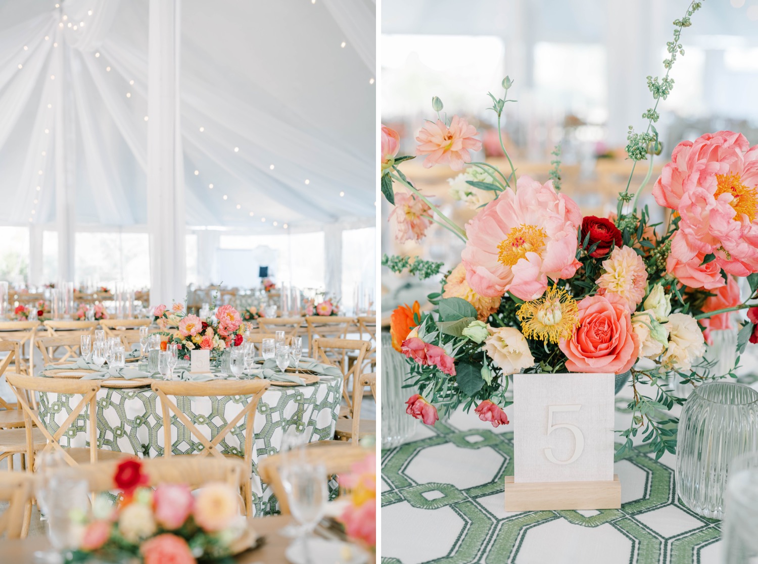 Spring Wedding Reception Decor