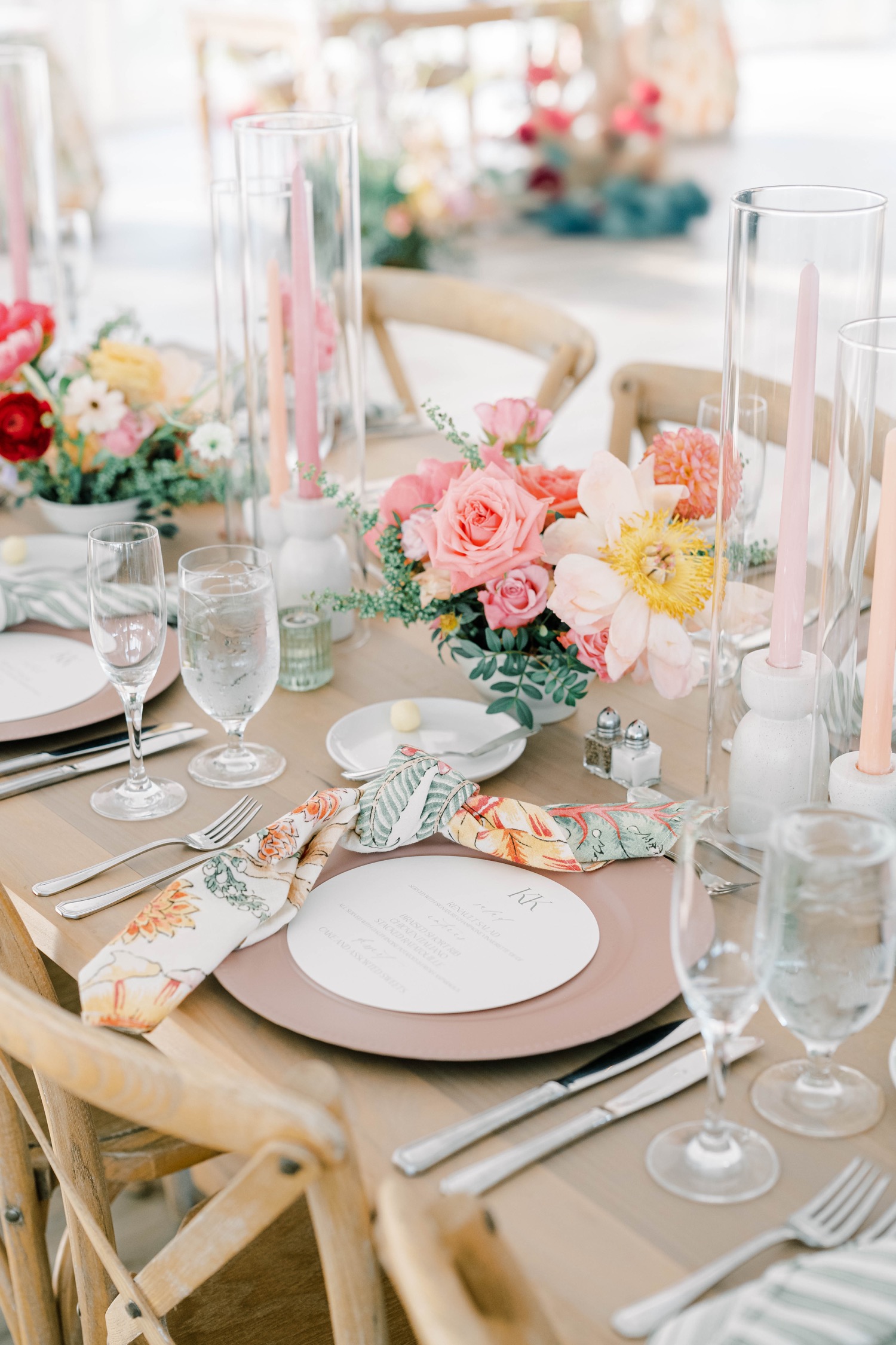 Spring Wedding Reception Decor