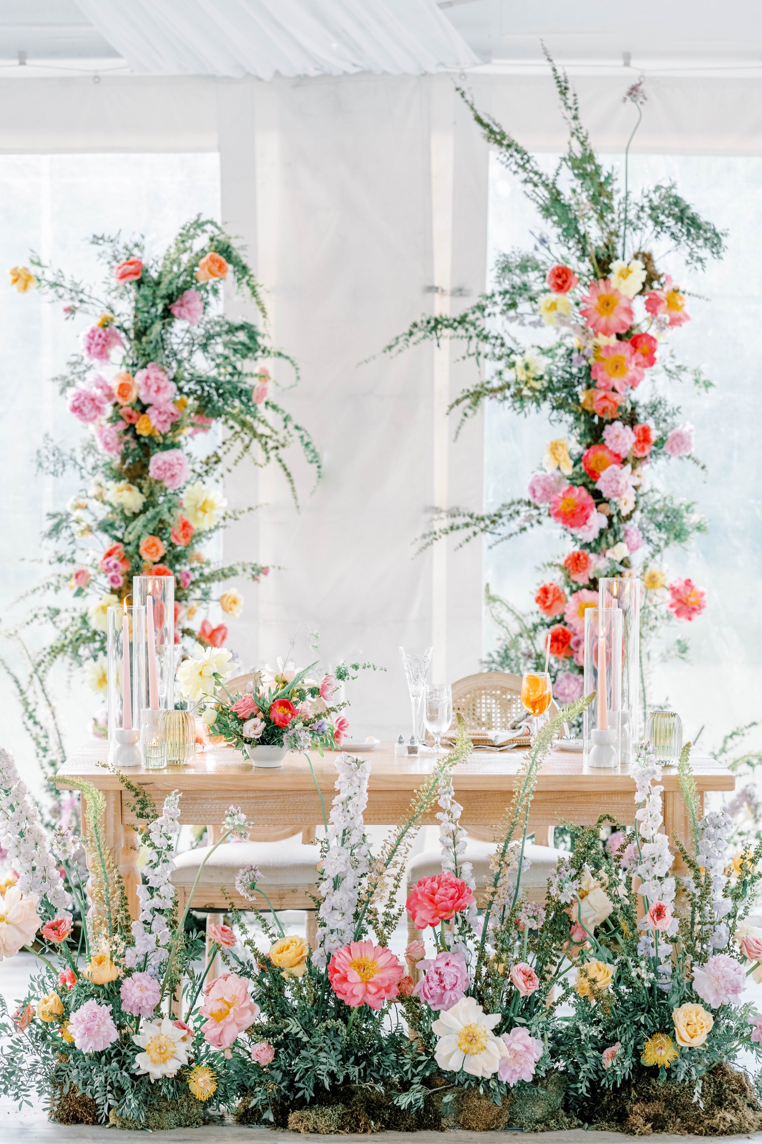 Spring Wedding Reception Decor