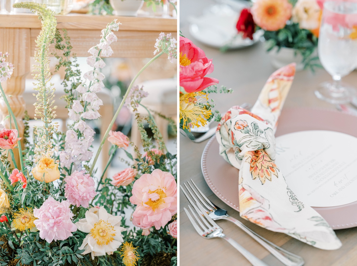 Spring Wedding Reception Decor