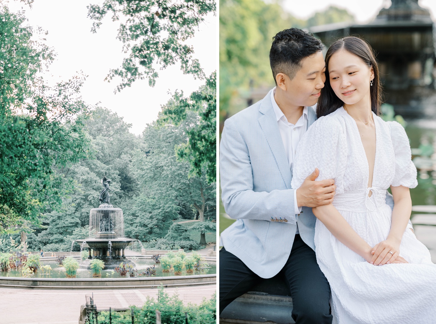 Bethesda Fountain Engagement Photos