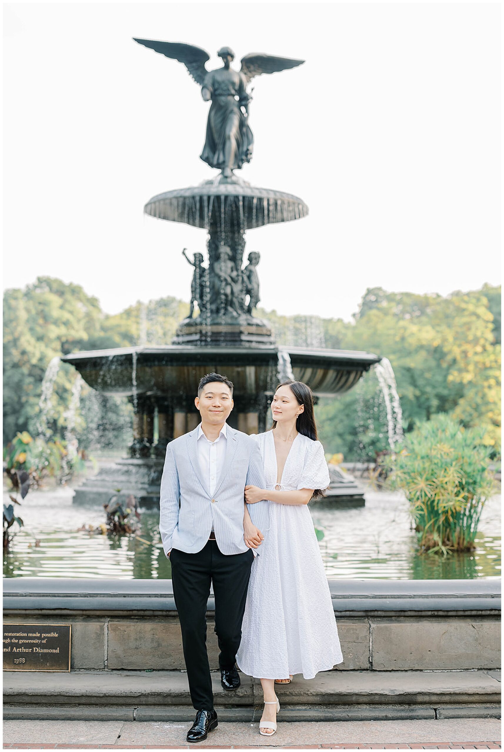 Bethesda Fountain Engagement Photos