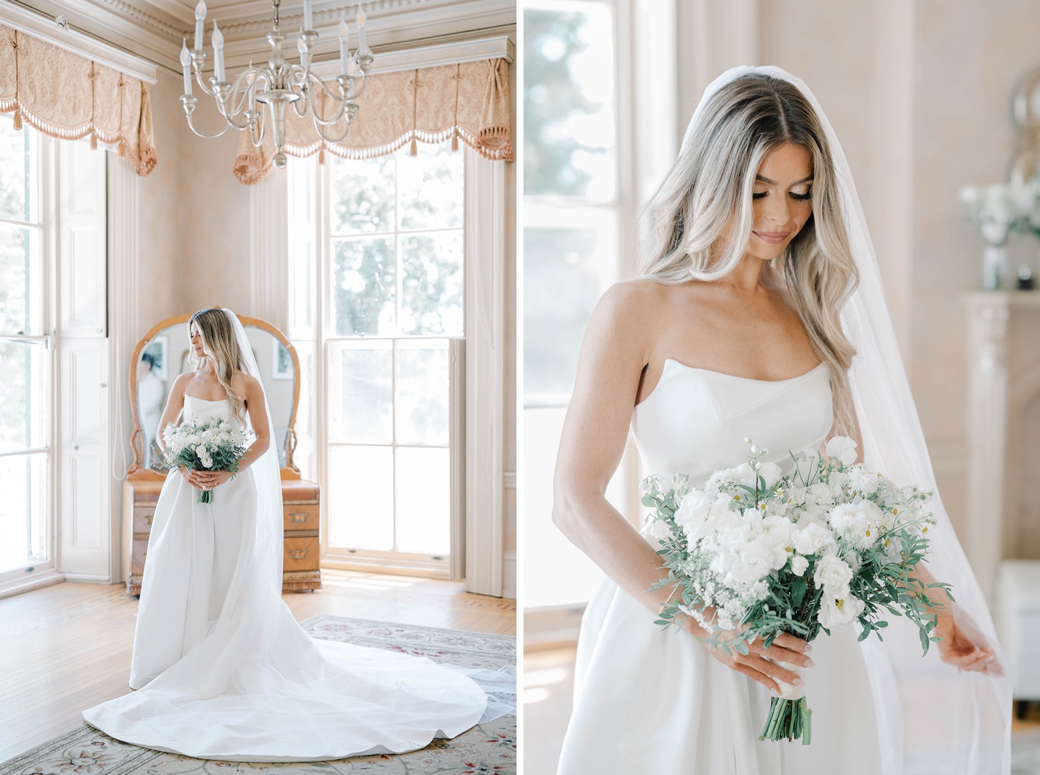 Bride Getting Ready at Glen Foerd Mansion