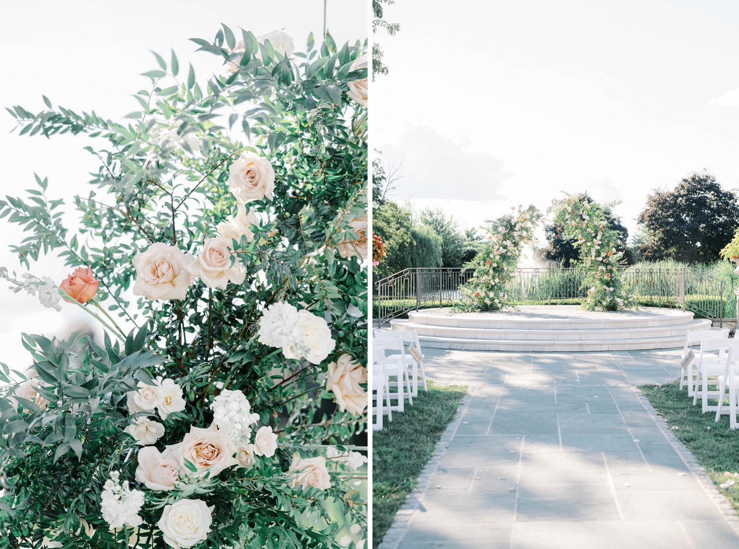 Outdoor Garden Wedding Ceremony