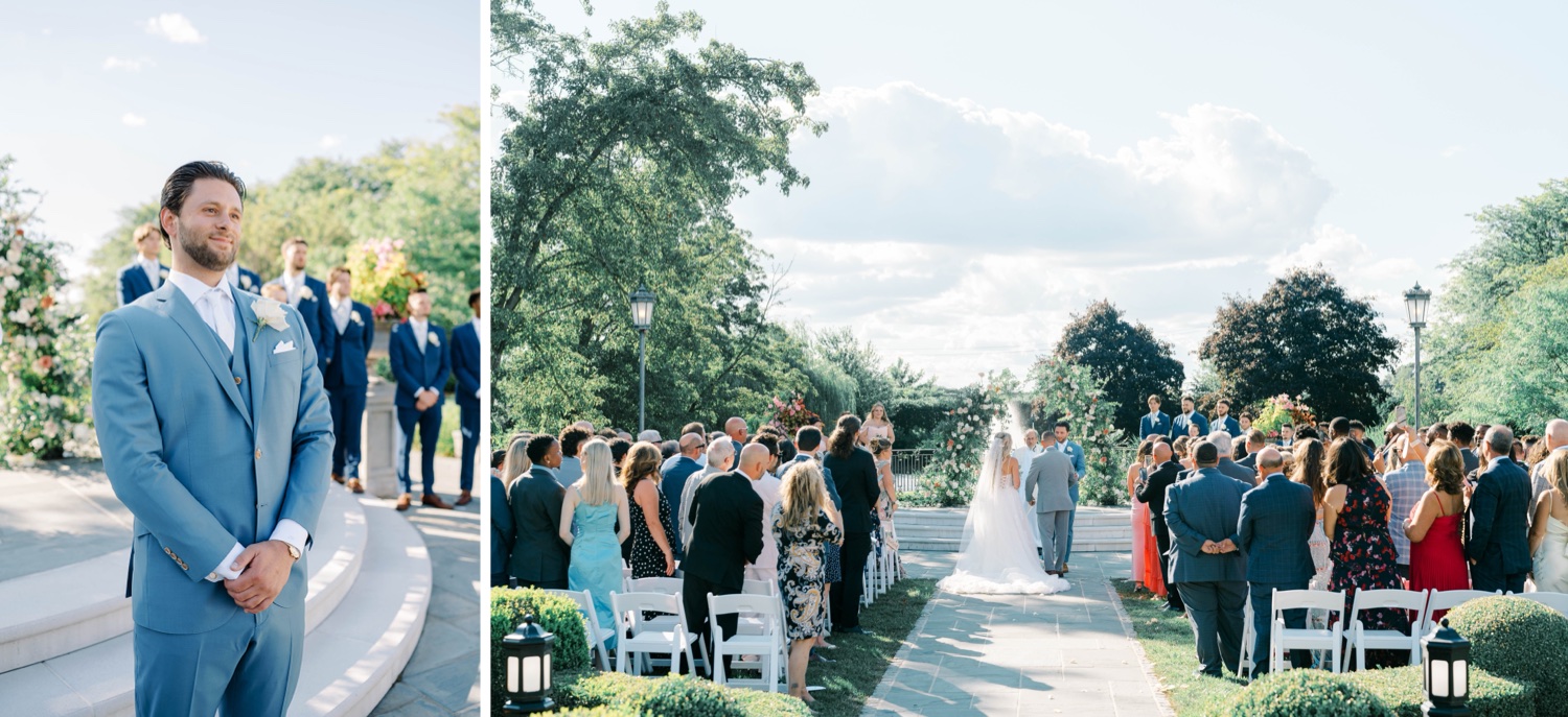 Outdoor Garden Wedding Ceremony