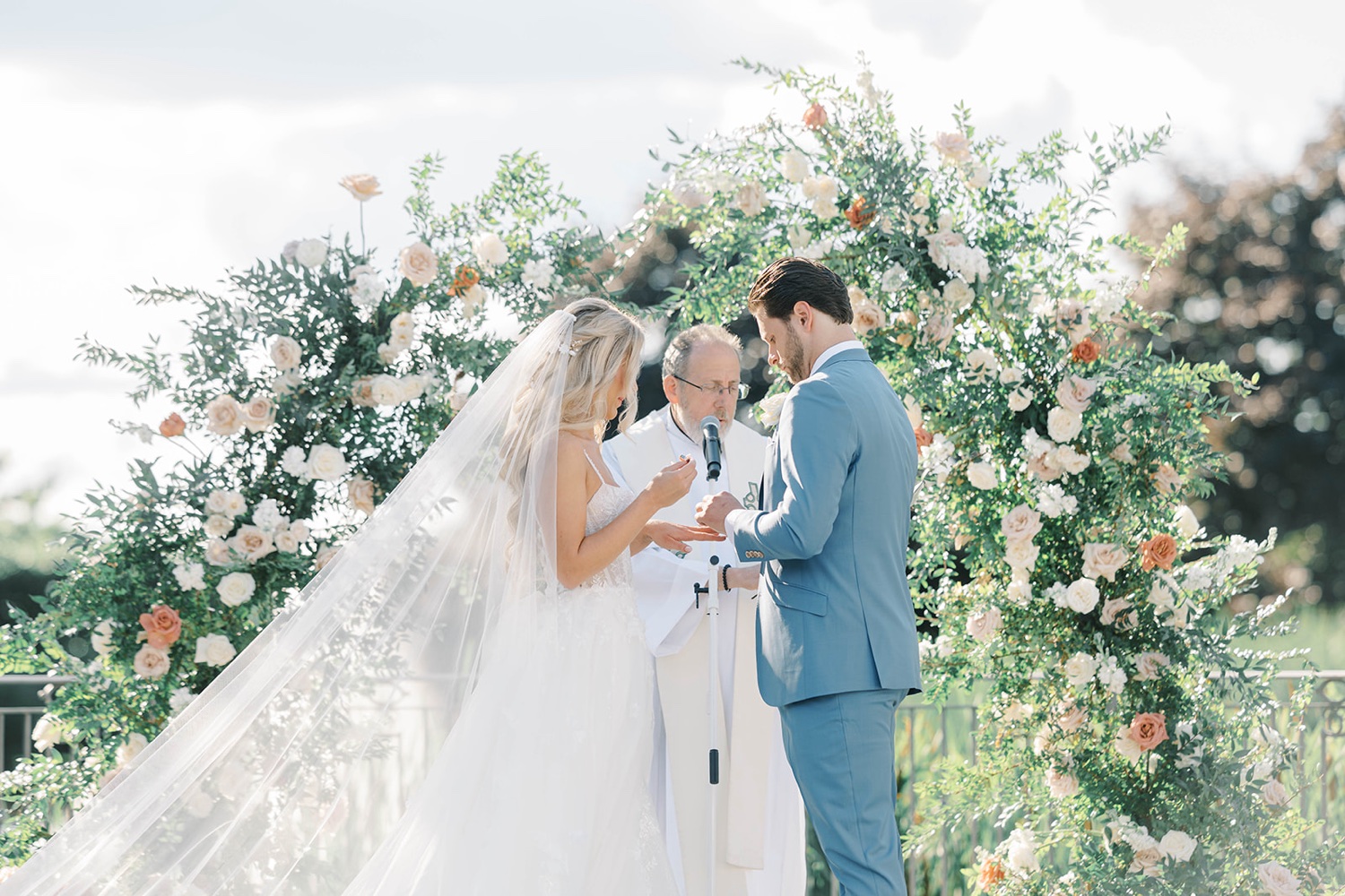 Outdoor Garden Wedding Ceremony