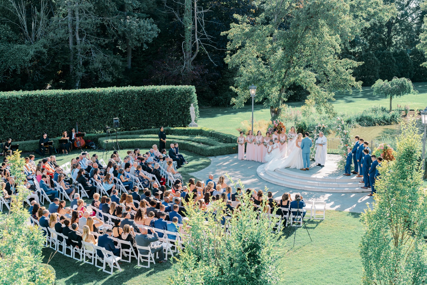 Outdoor Garden Wedding Ceremony