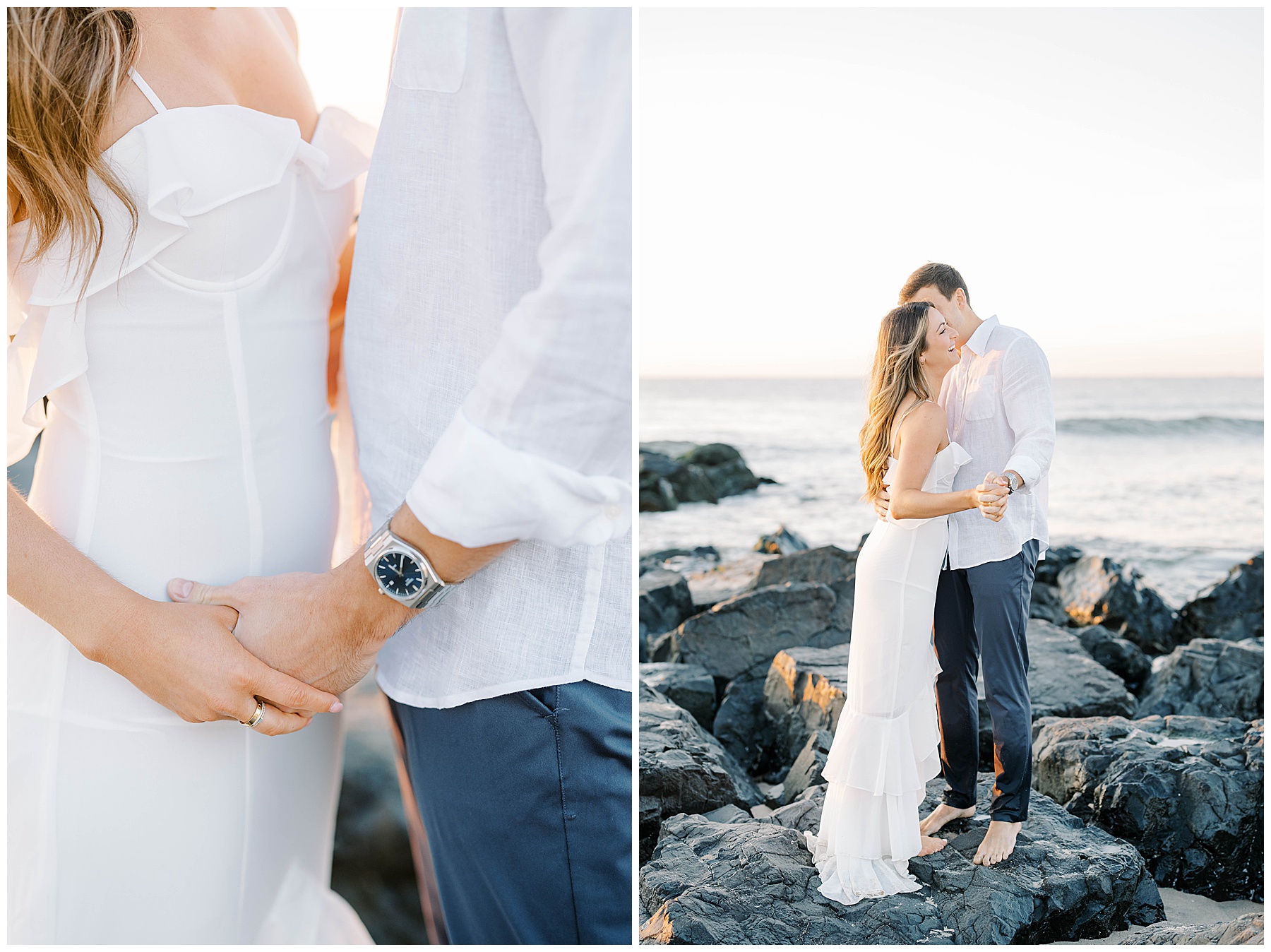 Spring Lake NJ Beach Engagement Photos