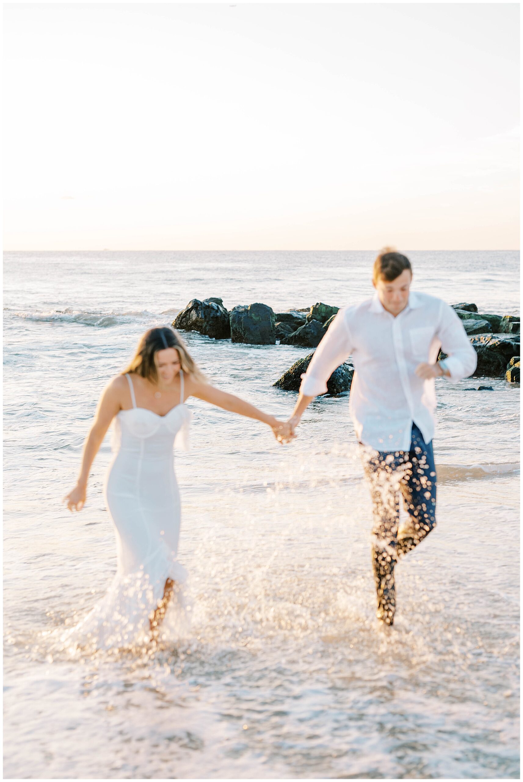 Spring Lake NJ Beach Engagement Photos