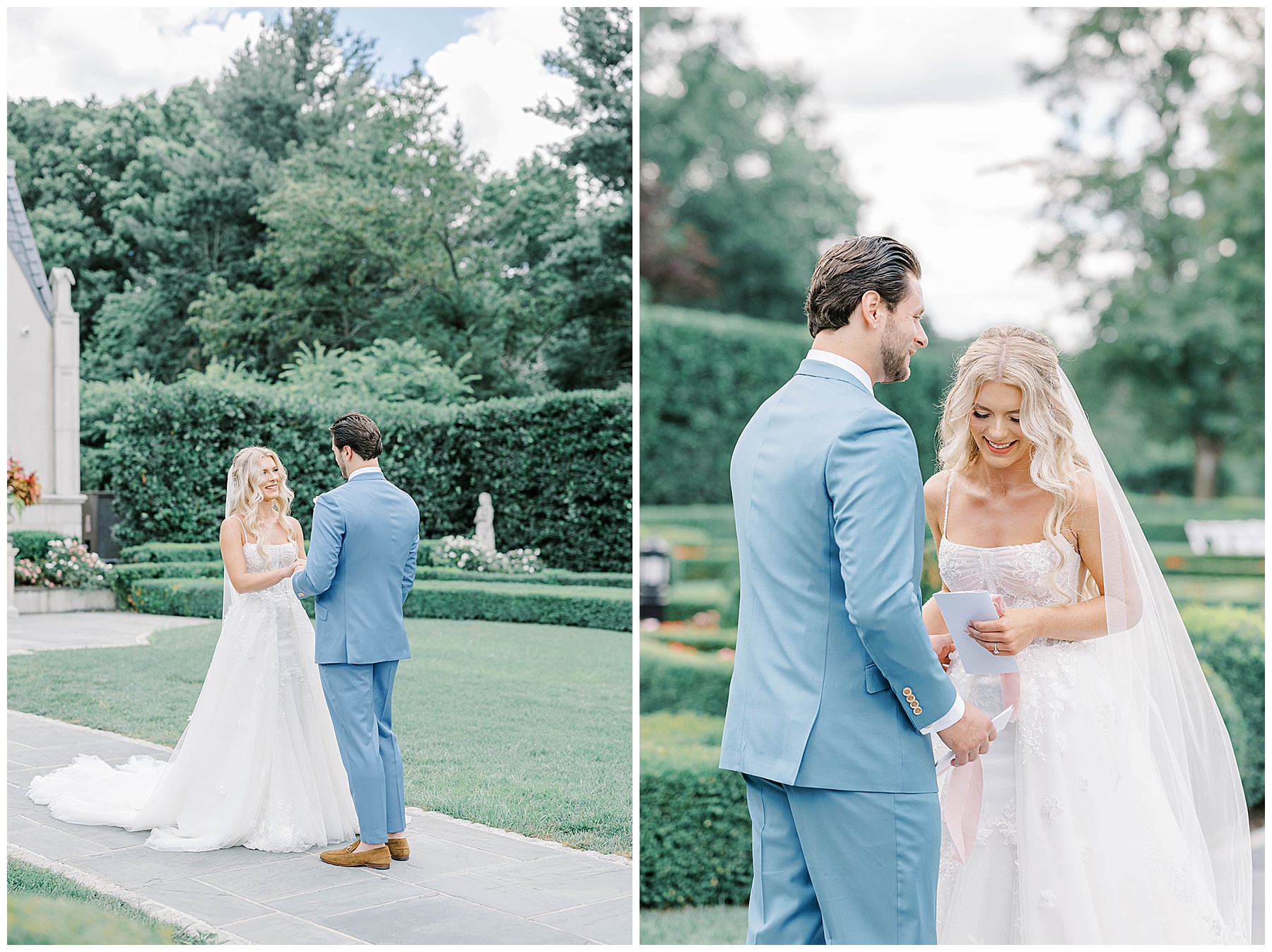 Park Chateau Groom and Bride First Look