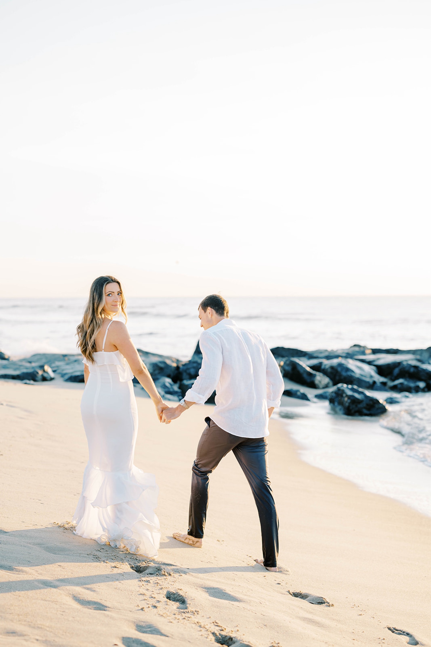 Spring Lake NJ Beach Engagement Photos