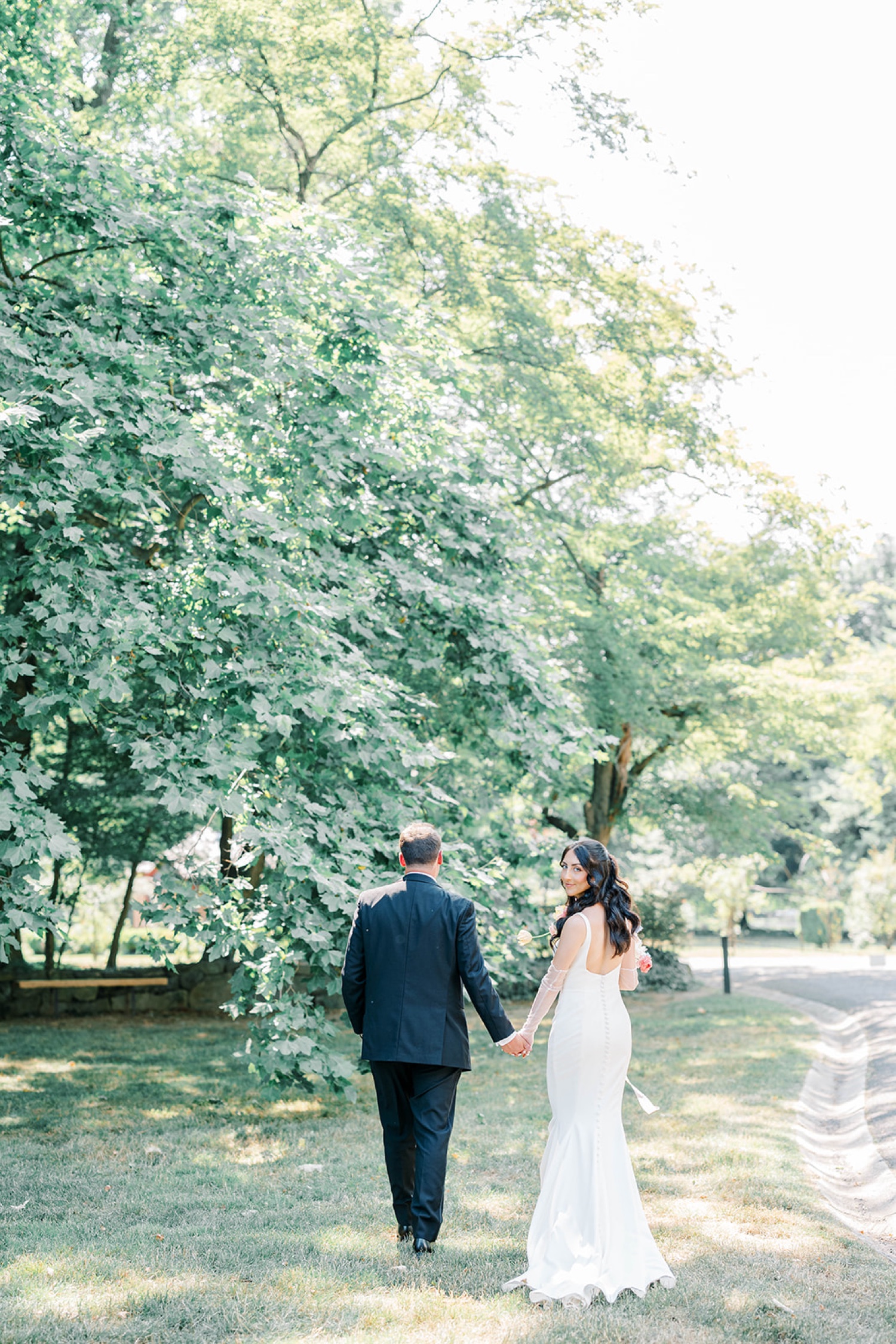 Bride & Groom Portraits at Glen Foerd Mansion