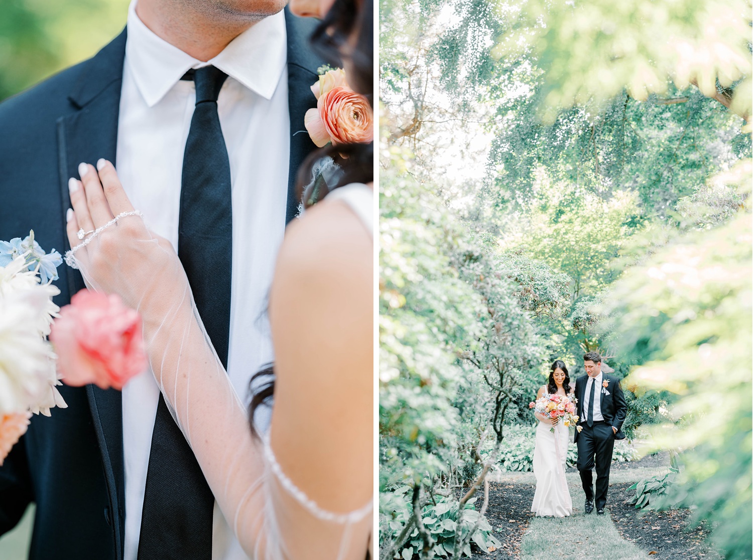 Bride & Groom Portraits at Glen Foerd Mansion