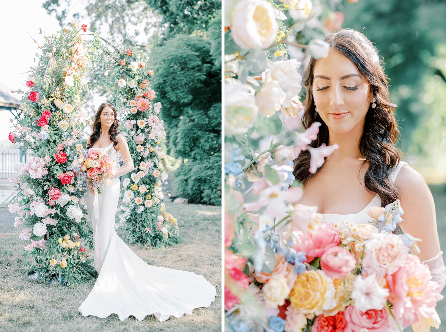 Bride & Groom Portraits at Glen Foerd Mansion