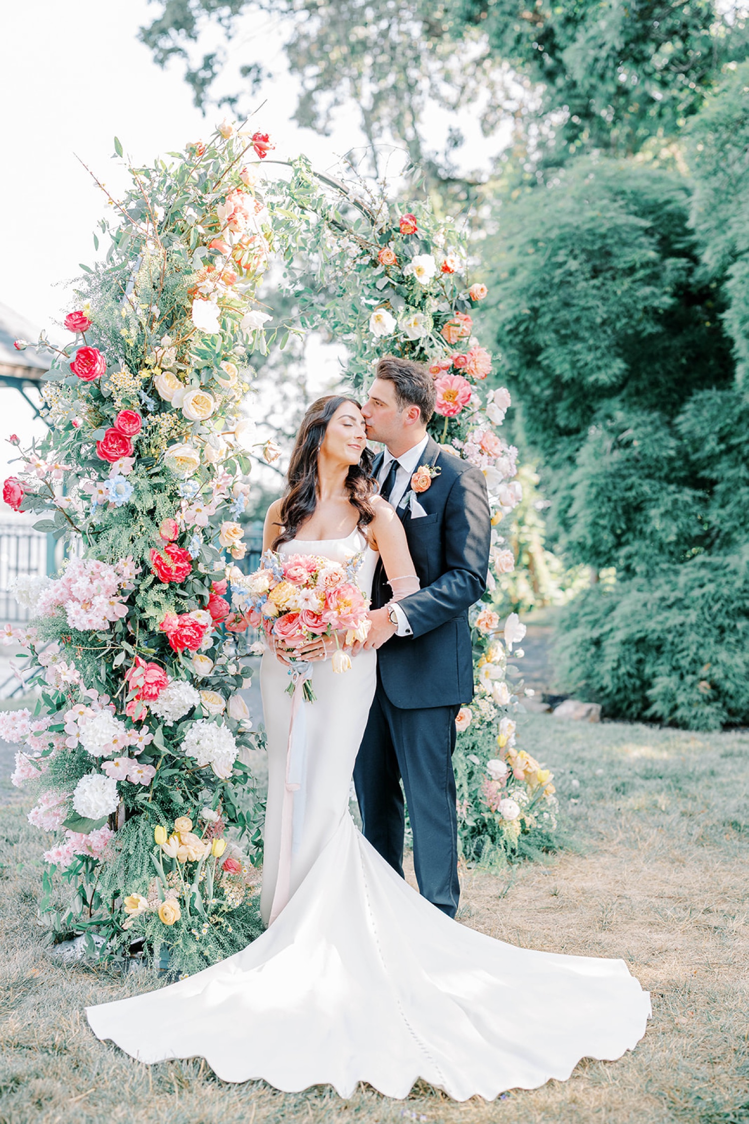 Bride & Groom Portraits at Glen Foerd Mansion