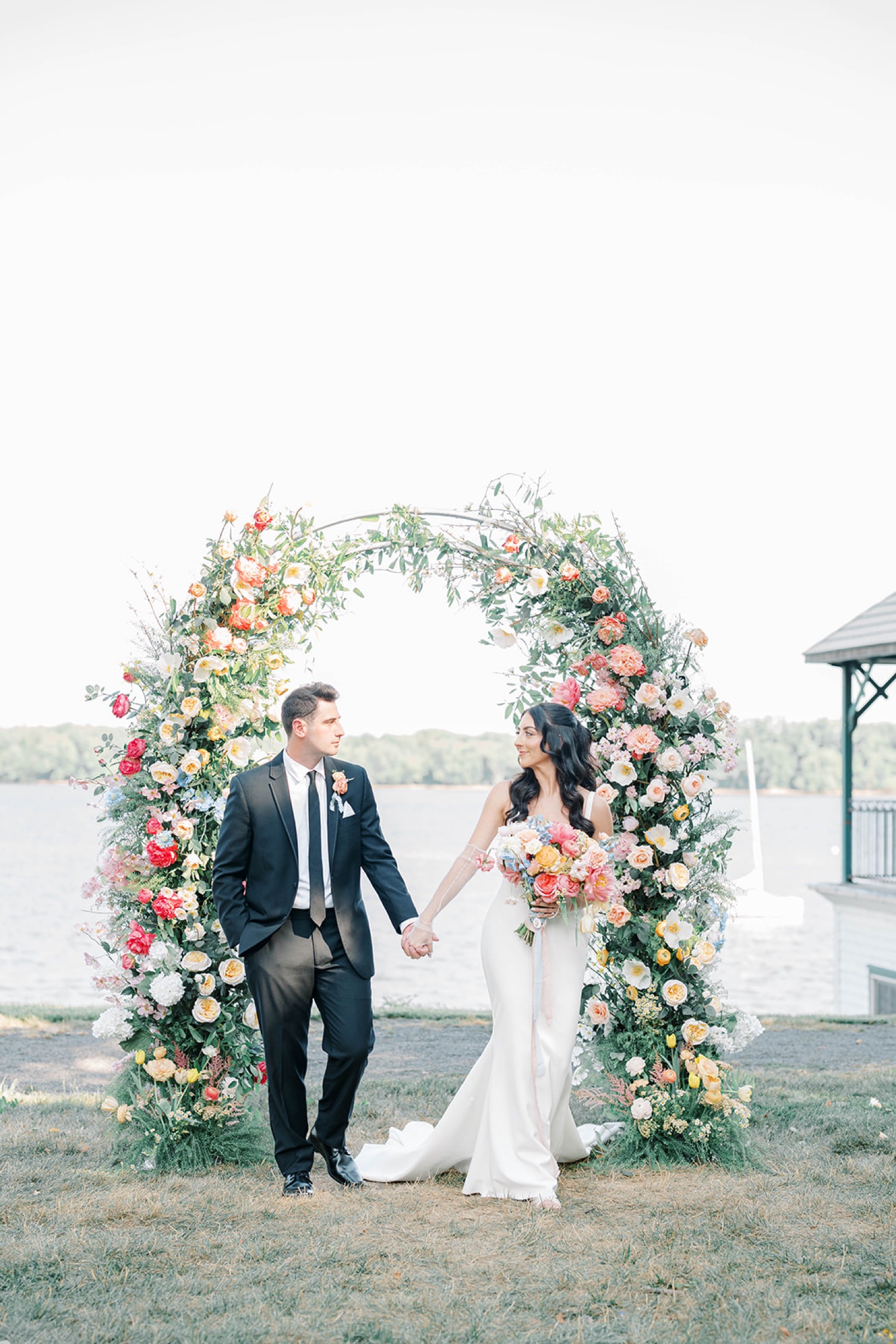 Bride & Groom Portraits at Glen Foerd Mansion