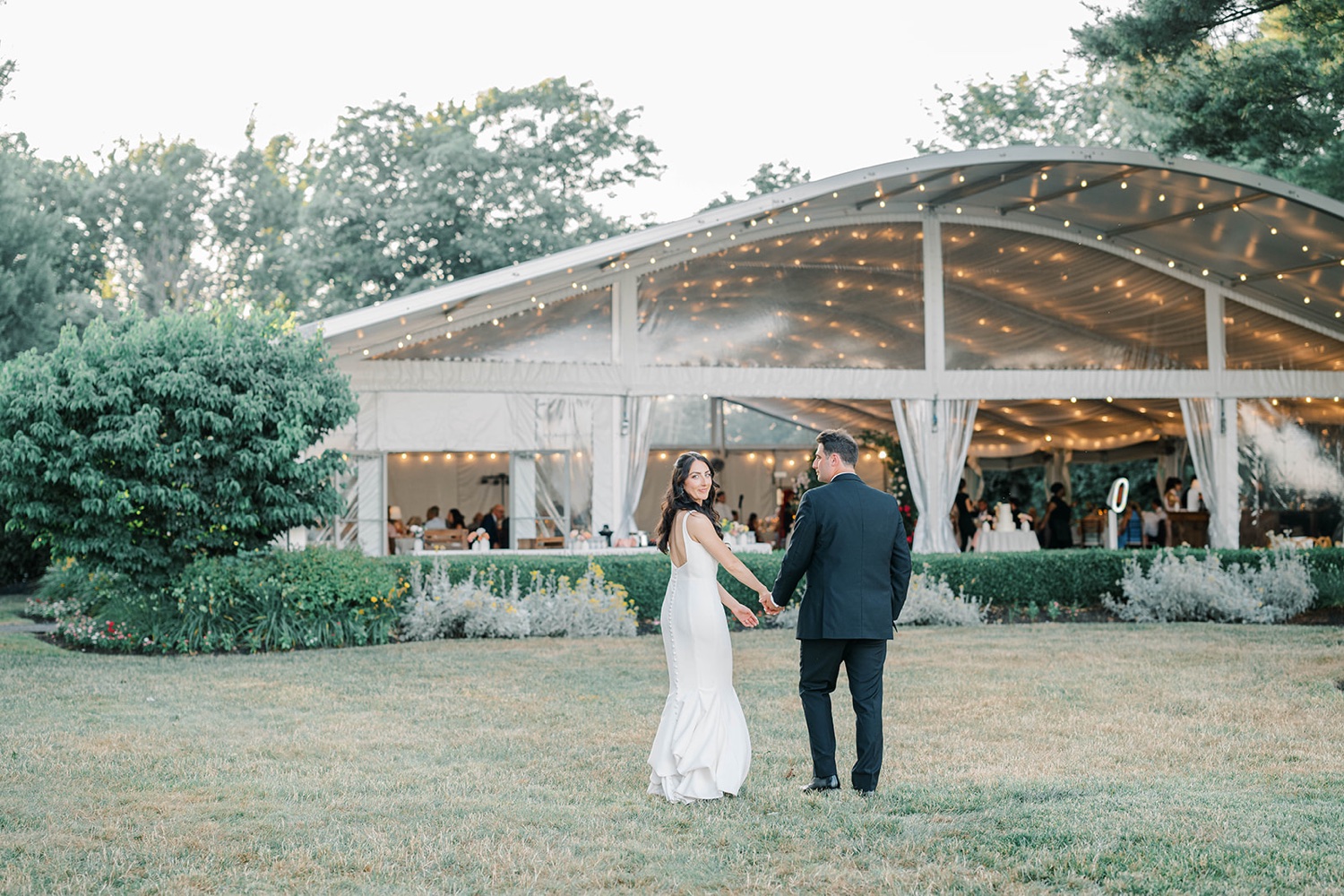 Bride & Groom Portraits at Glen Foerd Mansion