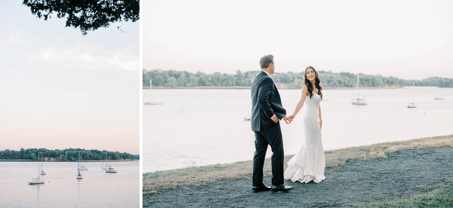 Bride & Groom Portraits at Glen Foerd Mansion