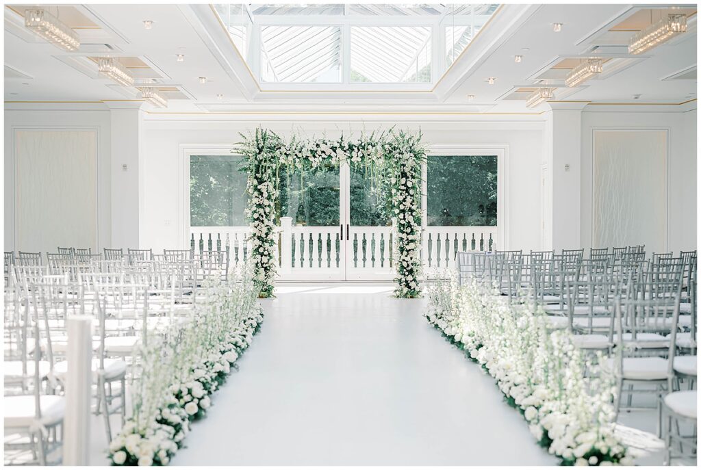 Indoor Wedding Ceremony at the Crystal Plaza New Jersey