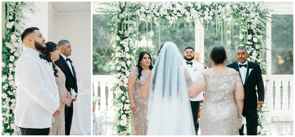 Indoor Wedding Ceremony at the Crystal Plaza New Jersey