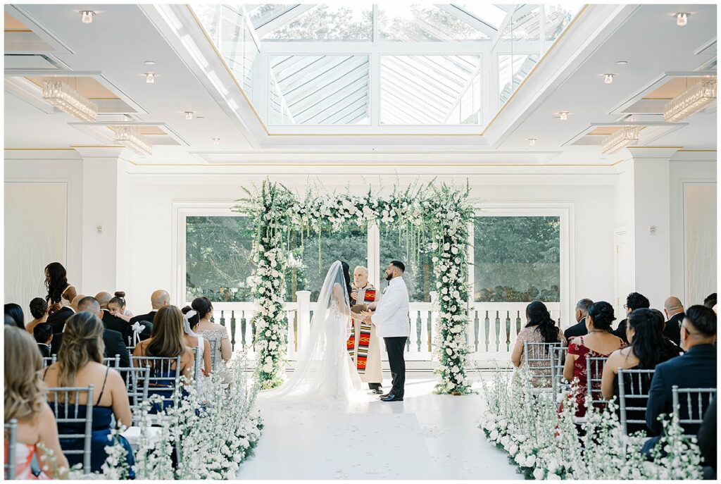 Indoor Wedding Ceremony at the Crystal Plaza New Jersey