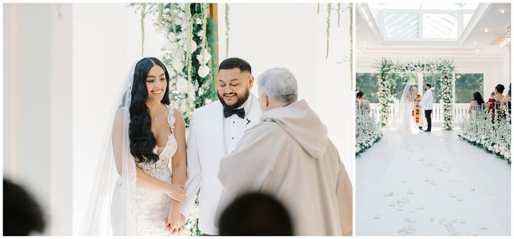 Indoor Wedding Ceremony at the Crystal Plaza New Jersey