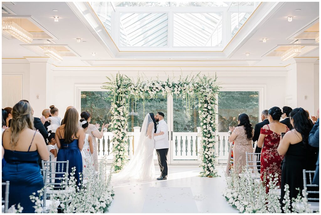 Indoor Wedding Ceremony at the Crystal Plaza New Jersey