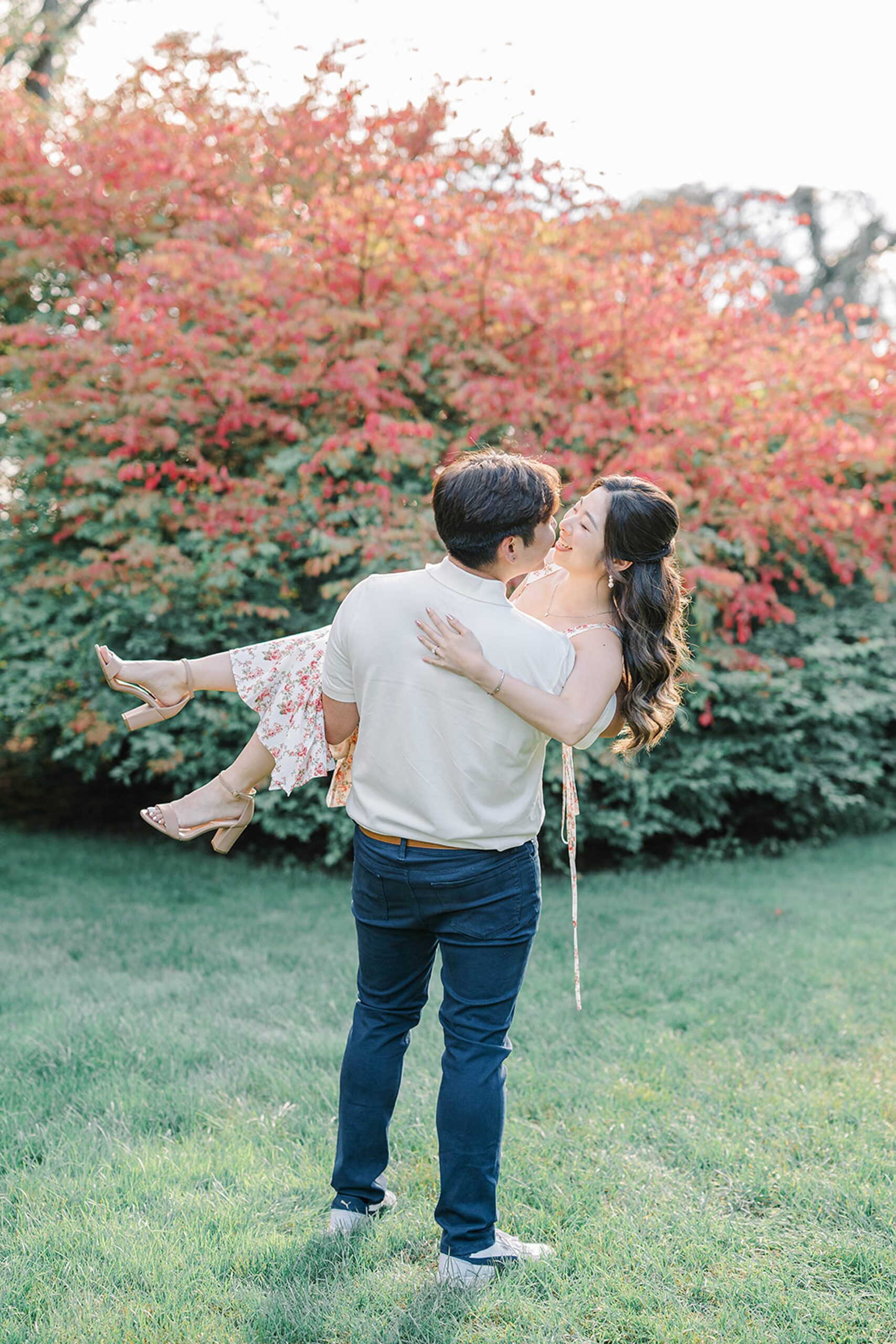 Skylands Manor Fall Engagement Photos