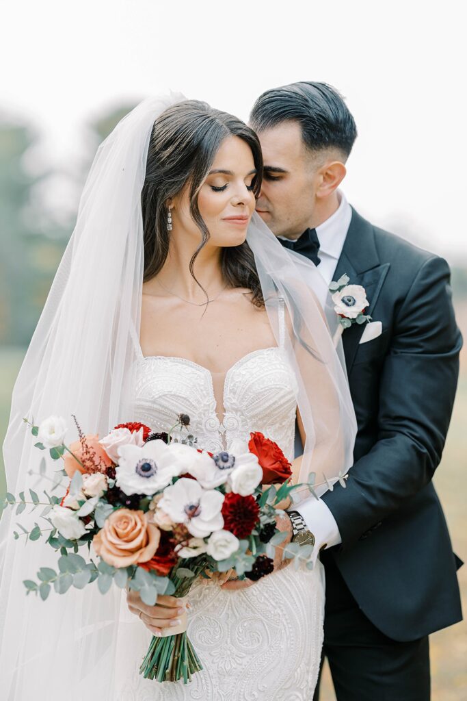 Bride and Groom Portraits at Greenville Country Club