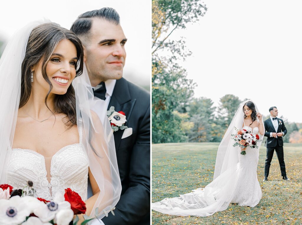 Bride and Groom Portraits at Greenville Country Club
