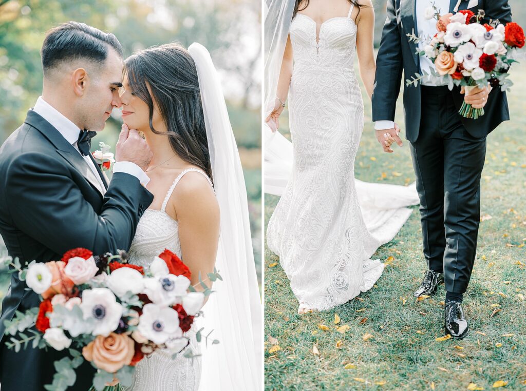 Bride and Groom Portraits at Greenville Country Club