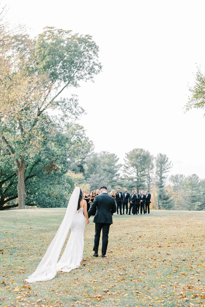 Bridal party Portraits at Greenville Country Club