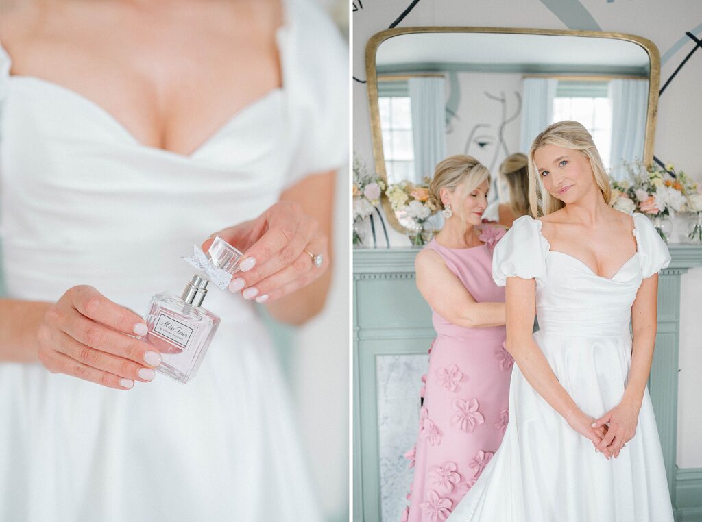 Bride Getting Ready in Center City Philadelphia