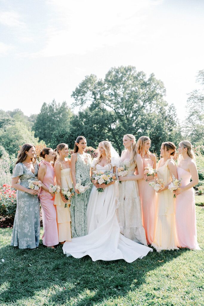 Morris Arboretum Wedding Portraits