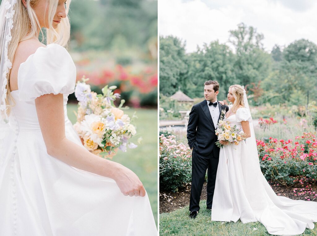 Morris Arboretum Wedding Portraits