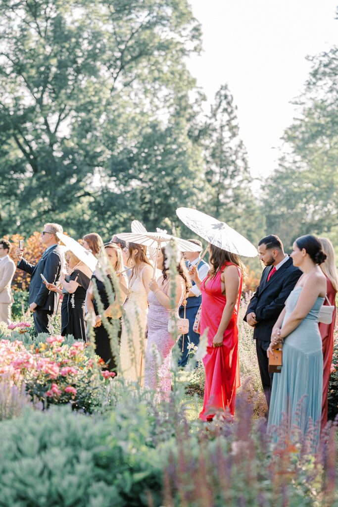 Wedding Ceremony at Morris Arboretum Philadelphia