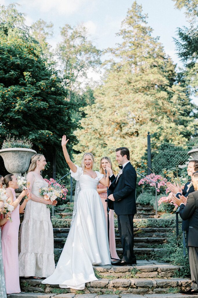 Wedding Ceremony at Morris Arboretum Philadelphia