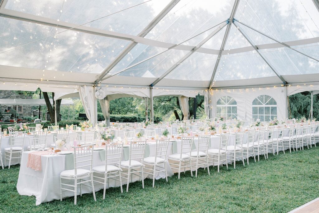 Tented wedding Reception in Philadelphia