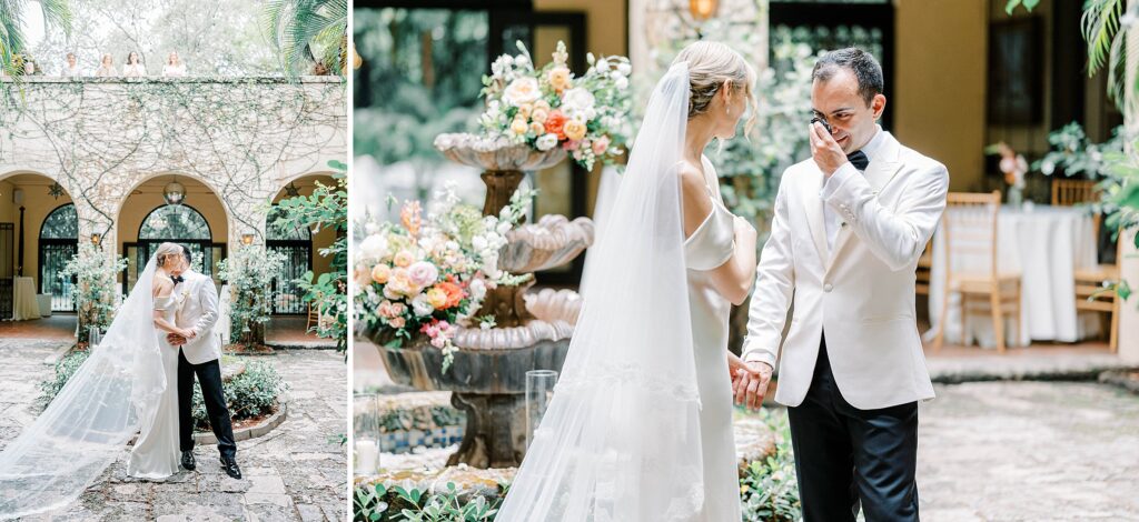 Bride and Groom Photos at Villa Woodbine Miami Florida
